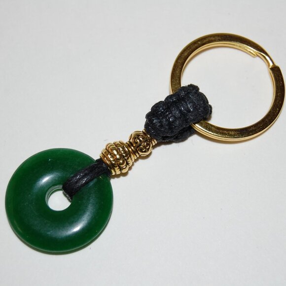 Jade Keychain,Good Luck Keychain,Fung Shui Keychain - Picture 2 of 2